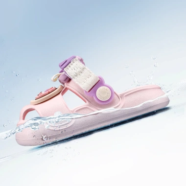 Cheerful Dép sục Mario 1-7 tuổi Ruy Băng Thỏ Hồng, EVA Cross Velcro, Thời Trang Bé - 189.000
