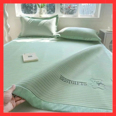 Chiếu Điều Hòa Băng Lạnh Gấu BESTGIFTS - Siêu Mát, Thoáng Khí, Lụa Bền Đẹp, Giặt Máy 590k 2