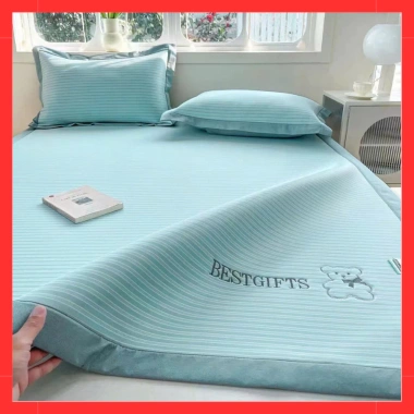 Chiếu Điều Hòa Băng Lạnh Gấu BESTGIFTS - Siêu Mát, Thoáng Khí, Lụa Bền Đẹp, Giặt Máy 590k 4