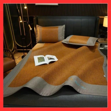 Chiếu mây tự nhiên HEALTH MAT nhập khẩu cao cấp, lạnh điều hòa, chun cài góc, kèm 2 vỏ gối - chỉ 690.000 VND 3