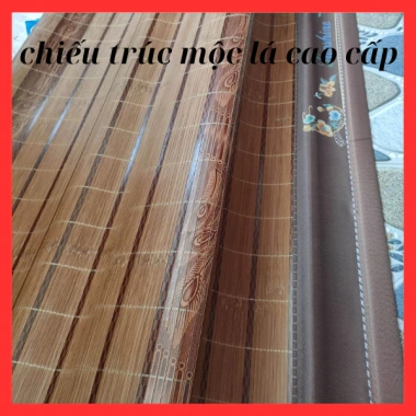 Chiếu Trúc Mộc Lá Cao Cấp - In Hoa Sang Trọng, Siêu Mát, Gấp Gọn, Size Giường Ngủ 320k