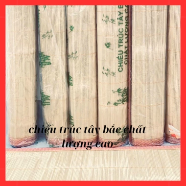 Chiếu Trúc Tăm Tây Bắc 100% Tự Nhiên – Mát Lạnh, Viền Chắc Chắn, Nằm Hè Không Nóng 145k 2