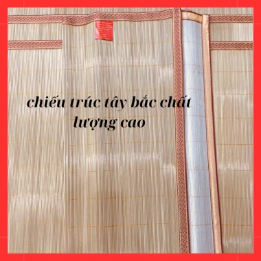Chiếu Trúc Tăm Tây Bắc 100% Tự Nhiên – Mát Lạnh, Viền Chắc Chắn, Nằm Hè Không Nóng 145k 7