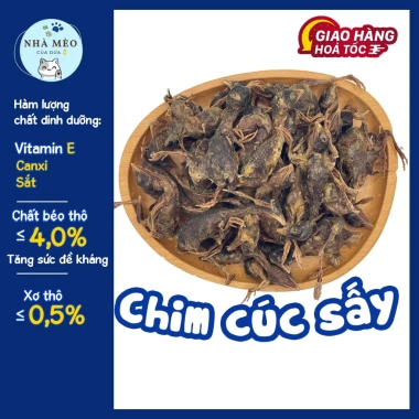 Chim cút sấy khô cho chó mèo: giảm rụng lông, lông mượt sáng, giá ưu đãi 49.6k 8