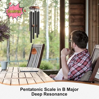 Chuông gió ống nhôm 26 inch có thẻ treo - Trang trí sân vườn, ban công, sân thượng | Giảm giá 24H Ship 3