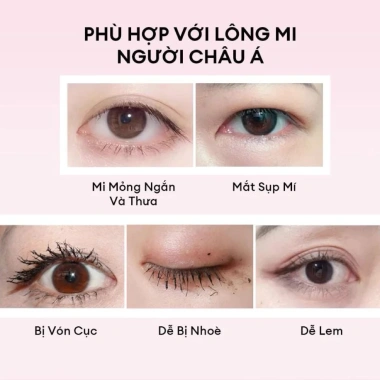 Chuốt Mi Dense Mascara Colorkey - Mi Dài Cong Tự Nhiên, Chống Nước, Nhanh Khô, 169k