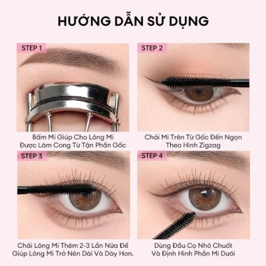Chuốt Mi Dense Mascara Colorkey - Mi Dài Cong Tự Nhiên, Chống Nước, Nhanh Khô, 169k 7 Chuốt Mi Dense Mascara Colorkey - Mi Dài Cong Tự Nhiên, Chống Nước, Nhanh Khô, 169k 7
