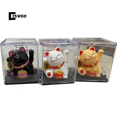 CISWGE 1/4PCLuy Cat Tay vẫy năng lượng mặt trời Beoning Nodding Trang trí văn phòng, nhà, ô tô, máy tính để bàn 3 CISWGE 1/4PCLuy Cat Tay vẫy năng lượng mặt trời Beoning Nodding Trang trí văn phòng, nhà, ô tô, máy tính để bàn 3