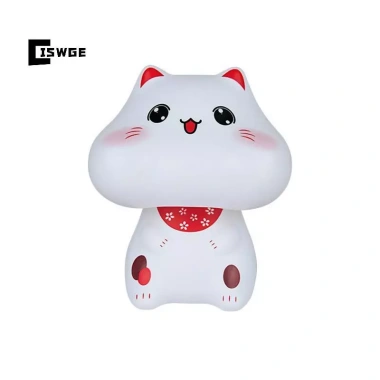 CISWGE 1/4PCLuy Cat Tay vẫy năng lượng mặt trời Beoning Nodding Trang trí văn phòng, nhà, ô tô, máy tính để bàn