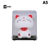 CISWGE 1/4PCLuy Cat Tay vẫy năng lượng mặt trời Beoning Nodding Trang trí văn phòng, nhà, ô tô, máy tính để bàn 6