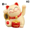 CISWGE 1/4PCLuy Cat Tay vẫy năng lượng mặt trời Beoning Nodding Trang trí văn phòng, nhà, ô tô, máy tính để bàn 9