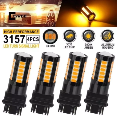 CISWGE 33 Bóng đèn LED SMD 7W P27 3.157/3.056 - Tín hiệu rẽ, DRL, Đèn phanh vàng