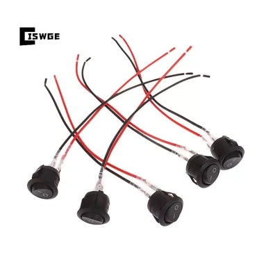 CISWGE 5 Cái Công Tắc Xoay Tròn 12V Mini SPST Dây Cho Ô Tô & RV - Giá Ưu Đãi 4