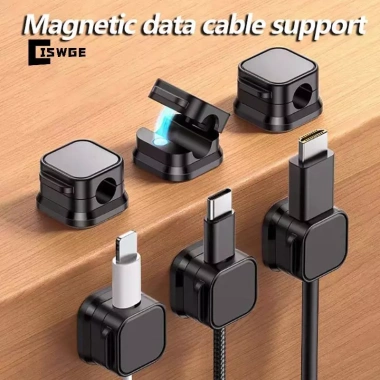 CISWGE 6 Kẹp Quản Lý Cáp Đa Màu - Sắp Xếp Dây Bàn Làm Việc, Móc Treo Tường, Điện Thoại & Sạc