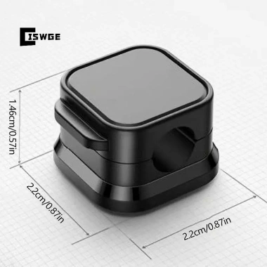 CISWGE 6 Kẹp Quản Lý Cáp Đa Màu - Sắp Xếp Dây Bàn Làm Việc, Móc Treo Tường, Điện Thoại & Sạc