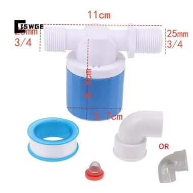 CISWGE Van điều khiển mực nước tự động 1/2-3/4, van bi phao, tắc dừng tháp bể bơi