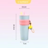 CIVAGO (26oz) bình giữ nhiệt có ống hút lót gốm Cốc Cà phê 304 ly giữ nhiệt tráng men sứ 750ml 5