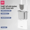 Cọ bồn cầu silicone Deli 2 trong 1 kèm hộp treo tường – giảm còn 104.000₫ 2