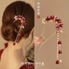 Cô dâu Hanfu đỏ sậm cổ điển Trung Hoa - Trang phục cưới, sự kiện giá ưu đãi 99.438₫ 2