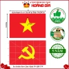 Cờ để bàn làm việc CĐB122 Cột kim loại mạ vàng sang trọng, quà tặng hoàng gia, giá ưu đãi 50.000 VND 3
