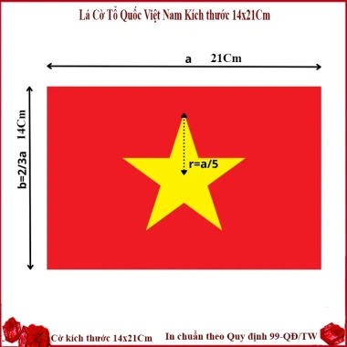 Cờ để bàn làm việc CĐB122 Cột kim loại mạ vàng sang trọng, quà tặng hoàng gia, giá ưu đãi 50.000 VND