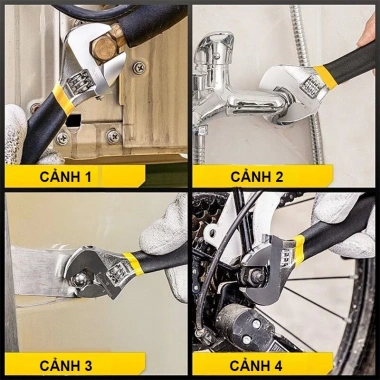 Cờ lê điều chỉnh miệng rộng 8 Inch - Đa năng cho gia đình, nhà để xe, xưởng 2