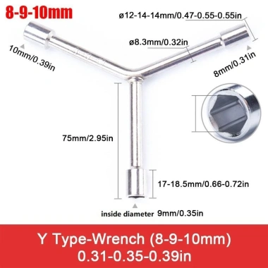 Cờ lê YUUKII loại Y 8-12mm thép Chrome Vanadi - Đa tiêu chuẩn xe đạp, chỉ 43.780₫ 10 Cờ lê YUUKII loại Y 8-12mm thép Chrome Vanadi - Đa tiêu chuẩn xe đạp, chỉ 43.780₫ 10