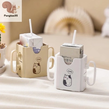 Cốc Bình Sữa Nhựa Điều Chỉnh An Toàn Cho Bé Tập Đi Hộp Nước Uống COD Giá Ưu Đãi