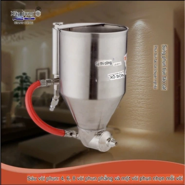 Cốc Phun Sơn Đá Hoa Cương Cát Bột ABS – Inox Không Gỉ, Đầu Bép 6‑11mm, 199k 2