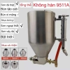 Cốc Phun Sơn Đá Hoa Cương Cát Bột ABS – Inox Không Gỉ, Đầu Bép 6‑11mm, 199k 3