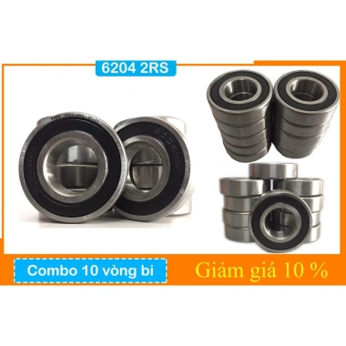Combo 10 bạc đạn 6.204 cho cửa xếp, cửa kéo, cửa sắt trục 20mm - 190.000 VND 2