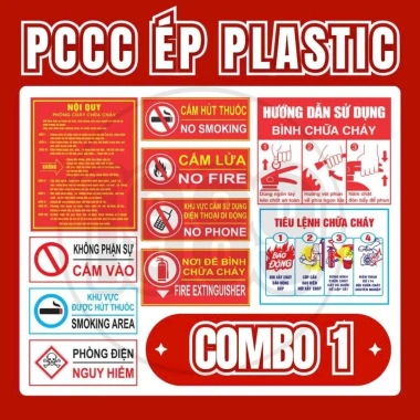 Combo 10 Món PCCC Giá Sỉ - Nội Quy, Tiêu Lệnh, Hướng Dẫn, Chỉ 65.000 VNĐ