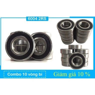 Combo 10 vòng bi, bạc đạn 6.004 trục 20mm - Giá giảm còn 112.000₫