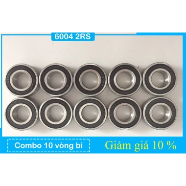 Combo 10 vòng bi, bạc đạn 6.004 trục 20mm - Giá giảm còn 112.000₫