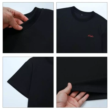 COMBO 2 Áo Thun PN STORE Cổ Tròn Vải Cotton 250gsm Thoáng Mát Co Gian Họa Tiết Thêu Logo Nổi AT05 4