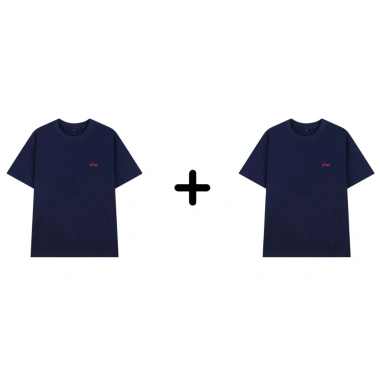 COMBO 2 Áo Thun PN STORE Cổ Tròn Vải Cotton 250gsm Thoáng Mát Co Gian Họa Tiết Thêu Logo Nổi AT05 18