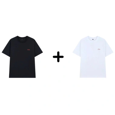 COMBO 2 Áo Thun PN STORE Cổ Tròn Vải Cotton 250gsm Thoáng Mát Co Gian Họa Tiết Thêu Logo Nổi AT05 19