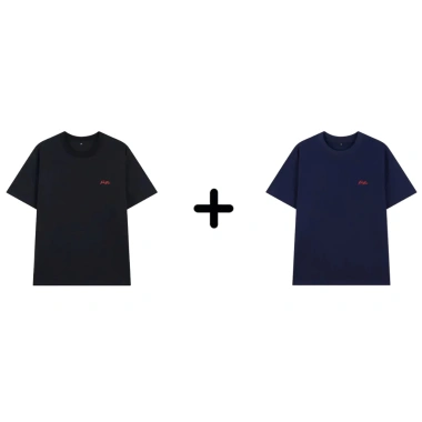 COMBO 2 Áo Thun PN STORE Cổ Tròn Vải Cotton 250gsm Thoáng Mát Co Gian Họa Tiết Thêu Logo Nổi AT05 21