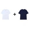 COMBO 2 Áo Thun PN STORE Cổ Tròn Vải Cotton 250gsm Thoáng Mát Co Gian Họa Tiết Thêu Logo Nổi AT05 23