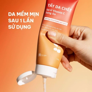 Combo 2 Bước Tẩy Trang và Tẩy Da Chết Sơ-ri Vitamin C Cỏ Mềm - Giá chỉ 395.000đ