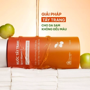 Combo 2 Bước Tẩy Trang và Tẩy Da Chết Sơ-ri Vitamin C Cỏ Mềm - Giá chỉ 395.000đ