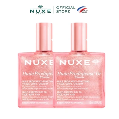 Combo 2 Dầu khô đa năng Nuxe Huile Prodigieuse Florale 1.5ml - Hương hoa có nhũ - Quà tặng không bán 2 Combo 2 Dầu khô đa năng Nuxe Huile Prodigieuse Florale 1.5ml - Hương hoa có nhũ - Quà tặng không bán 2