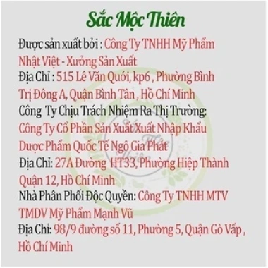 Combo 2 Loại Tái Tạo Da Sắc Mộc Thiên - Giảm Thâm Mụn, Nám, Sẹo Rỗ 115k 1 Liệu Trình 7 Combo 2 Loại Tái Tạo Da Sắc Mộc Thiên - Giảm Thâm Mụn, Nám, Sẹo Rỗ 115k 1 Liệu Trình 7