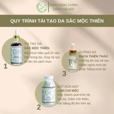 Combo 2 Loại Tái Tạo Da Sắc Mộc Thiên - Giảm Thâm Mụn, Nám, Sẹo Rỗ 115k 1 Liệu Trình 8 Combo 2 Loại Tái Tạo Da Sắc Mộc Thiên - Giảm Thâm Mụn, Nám, Sẹo Rỗ 115k 1 Liệu Trình 8
