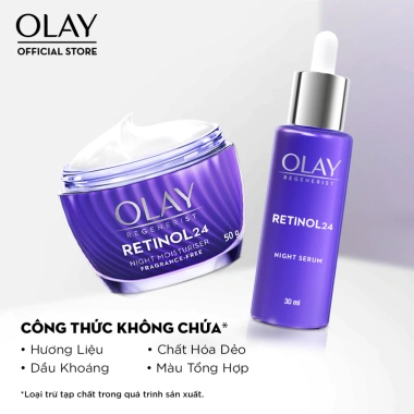 Combo 2 Serum OLAY Retinol 24 - Tái tạo da ban đêm, chống lão hoá 30ml - 898.000₫