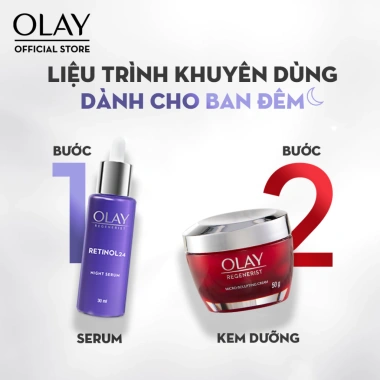 Combo 2 Serum OLAY Retinol 24 - Tái tạo da ban đêm, chống lão hoá 30ml - 898.000₫