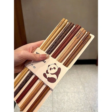 Combo 2 sét đũa gỗ cánh gà 10 đôi – Đũa chắc chắn, kháng khuẩn, thích hợp cho gia đình và nhà hàng, giảm còn 56.999₫ 5