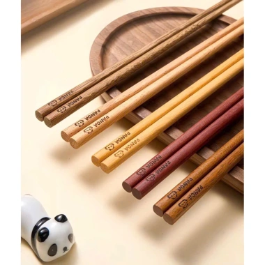 Combo 2 sét đũa gỗ cánh gà 10 đôi – Đũa chắc chắn, kháng khuẩn, thích hợp cho gia đình và nhà hàng, giảm còn 56.999₫ 8