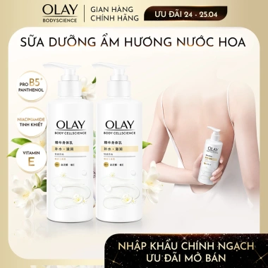 Combo 2 Sữa Dưỡng Thể Olay Dưỡng Ẩm Vitamin B5 Hương Dạ Lan Hương 260g 444.000