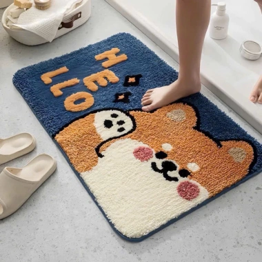 Combo 2 Thảm Lau Chân Lông Siêu Thấm 40x60cm Chống Trơn Trượt Phòng Tắm Phòng Ngủ Dễ Giặt 82.200 VND 4